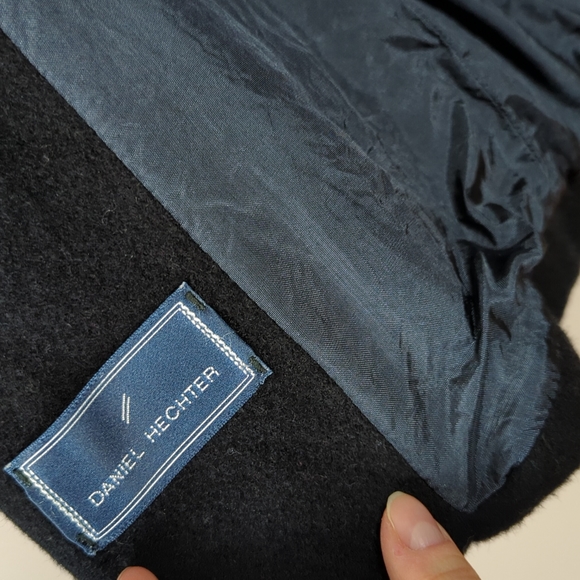 2/40 Vintage wool oversize black blazer - Picture 6 of 7